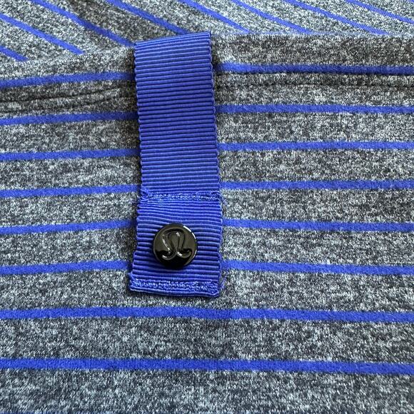 Lululemon Vinyasa Scarf Rulu Parallel Stripe Pigment Blue/Heather Black - Picture 9 of 11